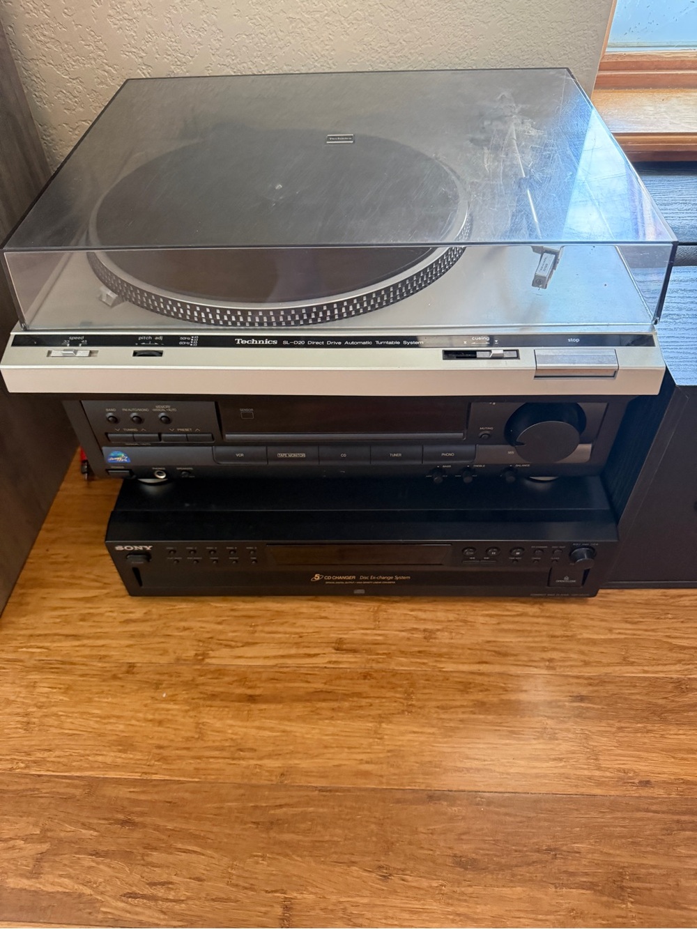 Technics and Sony Home Stereo System Stack Component Audio Bundle with Turntable - Picture 15 of 15
